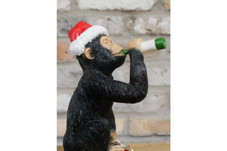 Drunken Monkey - Christmas Edition. Festive Ornament image 1
