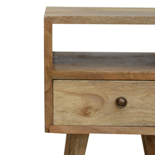 Mini Oak-ish Bedside Cabinet, Bedroom Furniture image 2