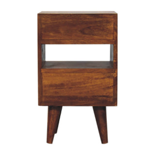 Mini Classic Multi Chestnut Bedside Cabinet, Bedroom Furniture image 7