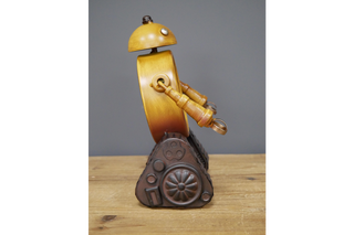 Yellow Robot Clock - Fun Desk Ornament image 1