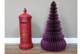 Paper Christmas Tree (90cm) - Purple image 2