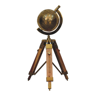 Brass Antique Tripod Globe image 0