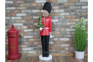 Large Royal Guard Bear, Christmas Statue, Festive Decor image 0