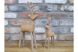 Set Of Two Stags, Christmas Ornaments, Home Decor image 0