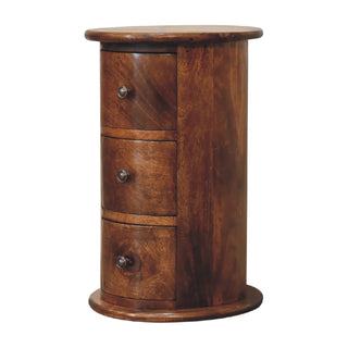 Mini Chestnut Drum Chest, Bedroom Furniture image 0