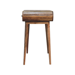 Curved Chestnut Writing Desk, Office Furniture image 6