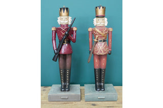 Set Of 2 Soldiers - Christmas Decor, Festive Nutcrackers image 4