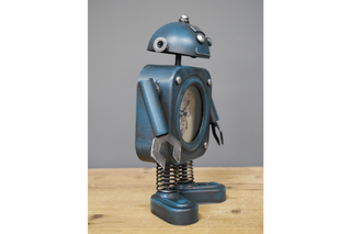 Blue Robot Clock - Cute Desk Ornament image 5