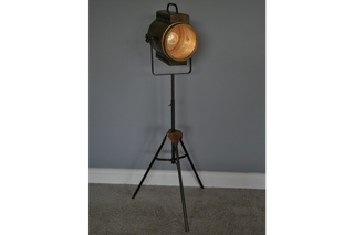 Searchlight Lamp, Adjustable Tripod Industrial Floor lamp