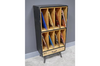 Retro Filing Cabinet - Vinyl Record Storage