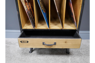 Retro Filing Cabinet - Vinyl Record Storage