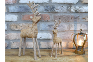 Set Of Two Stags, Christmas Ornaments, Home Decor image 2