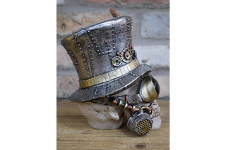Steampunk Skull - Halloween Ornament image 2