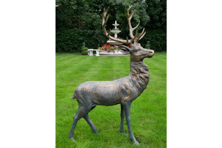 Garden Stag Statue, Stunning Regal Outdoor Sculpture