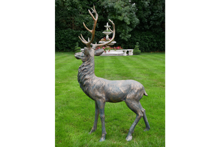 Garden Stag Statue, Stunning Regal Outdoor Sculpture