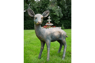 Garden Baby Deer Statue, Stunning Outdoor Sculpture