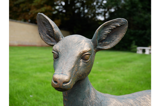 Garden Baby Deer Statue, Stunning Outdoor Sculpture