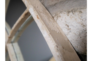 Rustic Pointed Arch Wall Mirror, Indoor Metal Rustic Charm