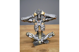 Set Of 3 Steampunk Skeletons, Gothic Gift Ornaments