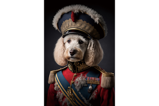 Military Dog Wall Art - Tempered Glass image 1