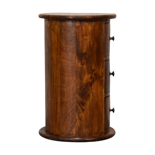 Mini Chestnut Drum Chest, Bedroom Furniture image 7