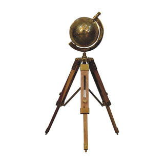 Brass Antique Tripod Globe image 1