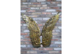 Large Angel Wings, Metal Wall Art Contemporary Sculpture image 5