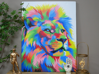 Lion Canvas Wall art - Colourful Home Decor