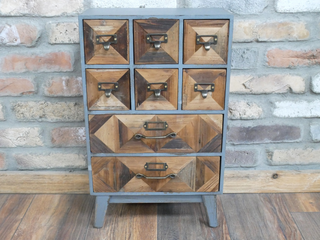 Small Wooden Cabinet with 8 drawers, Home Storage Solution