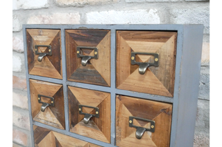Small Wooden Cabinet with 8 drawers, Home Storage Solution