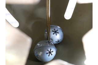 Set of 2 Giant Bells - Elegant Christmas Decor