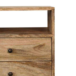 Classic Oak-ish Bedside Cabinet Table, Bedroom Furniture image 3
