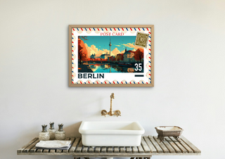 Set of 3 Travel Postcards, A4 Prints image 5