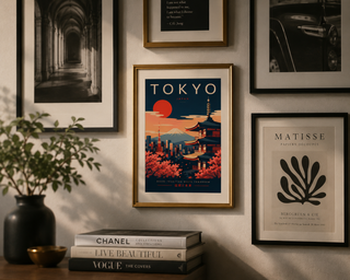 Tokyo Japan Poster Print – Luxury Japanese Travel Wall Art | A4 & A3