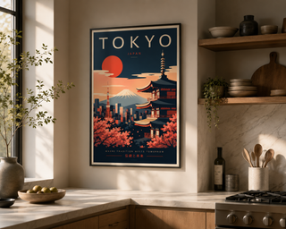 Tokyo Japan Poster Print – Luxury Japanese Travel Wall Art | A4 & A3