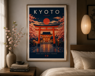 Kyoto Japan Poster Print – Luxury Japanese Temple Wall Art | A4 & A3