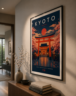 Kyoto Japan Poster Print – Luxury Japanese Temple Wall Art | A4 & A3
