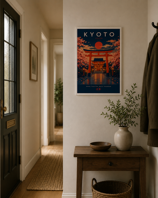 Kyoto Japan Poster Print – Luxury Japanese Temple Wall Art | A4 & A3