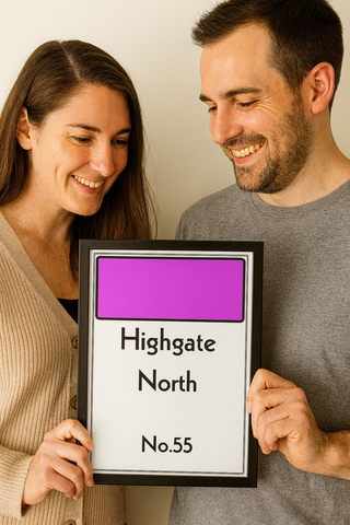 Personalised Monopoly Board Prints - Custom Home Decor & Gift