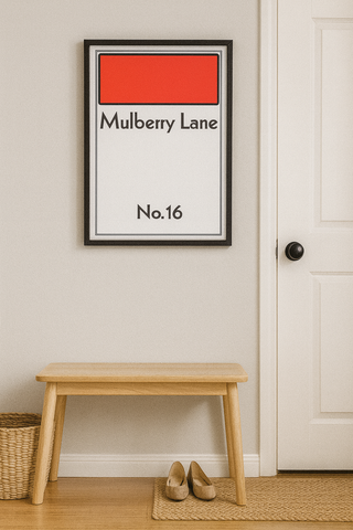 Personalised Monopoly Board Prints - Custom Home Decor & Gift