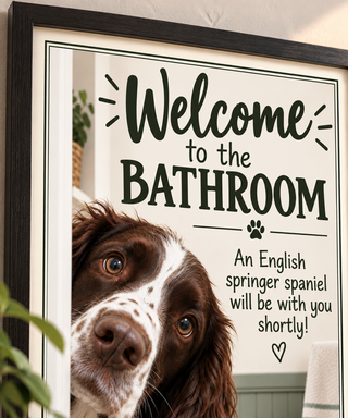 English Springer Spaniel Bathroom Print