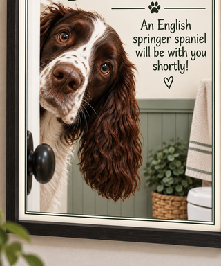 English Springer Spaniel Bathroom Print