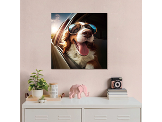 Spaniel Wall Glass Art - Animal & Dog Lover Decor