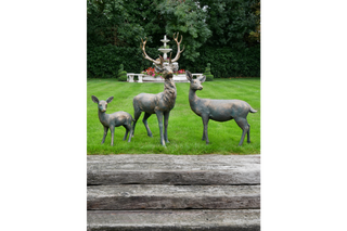 Garden Baby Deer Statue, Stunning Outdoor Sculpture