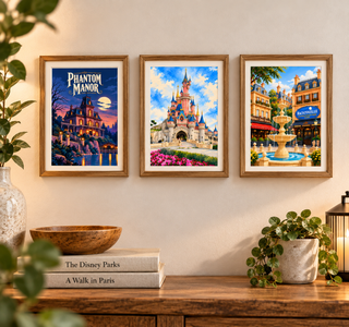 Set of 10 Disneyland Paris Inspired A6 Postcards – 300gsm Art Card