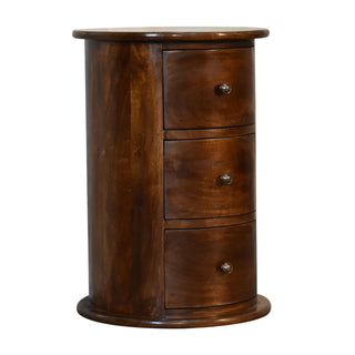3 Drawer Chestnut Drum, Bedroom Furniture image 1
