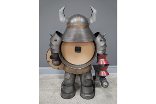 Large Warrior Clock - Freestanding Home Decor Statue image 4