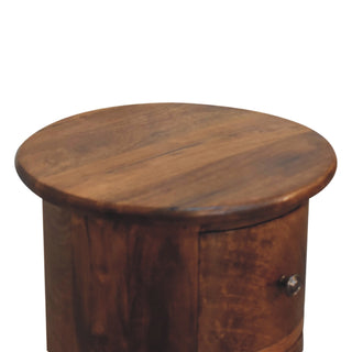 Mini Chestnut Drum Chest, Bedroom Furniture image 3