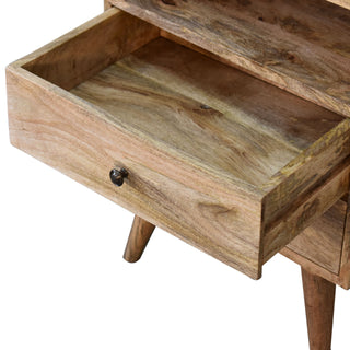 Classic Oak-ish Bedside Cabinet Table, Bedroom Furniture image 5