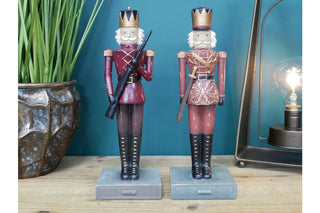 Set Of 2 Soldiers - Christmas Decor, Festive Nutcrackers image 0